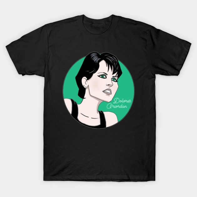 Dolores O'Riordan Tribute Art T-Shirt by AndrewKennethArt